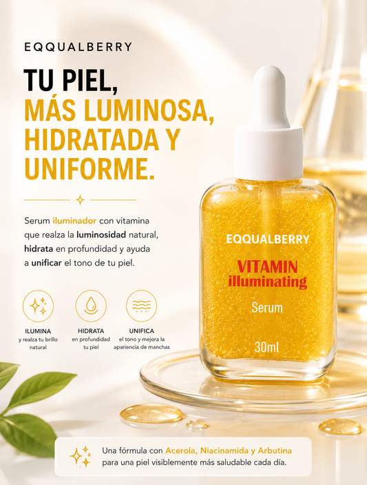 EQQUALBERRY Serum iluminador con vitamina